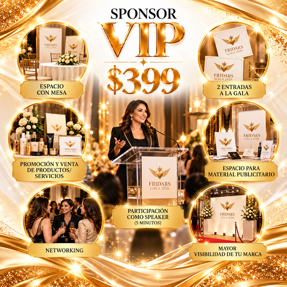 Paquete Sponsor VIP | Fridars Gala 2026