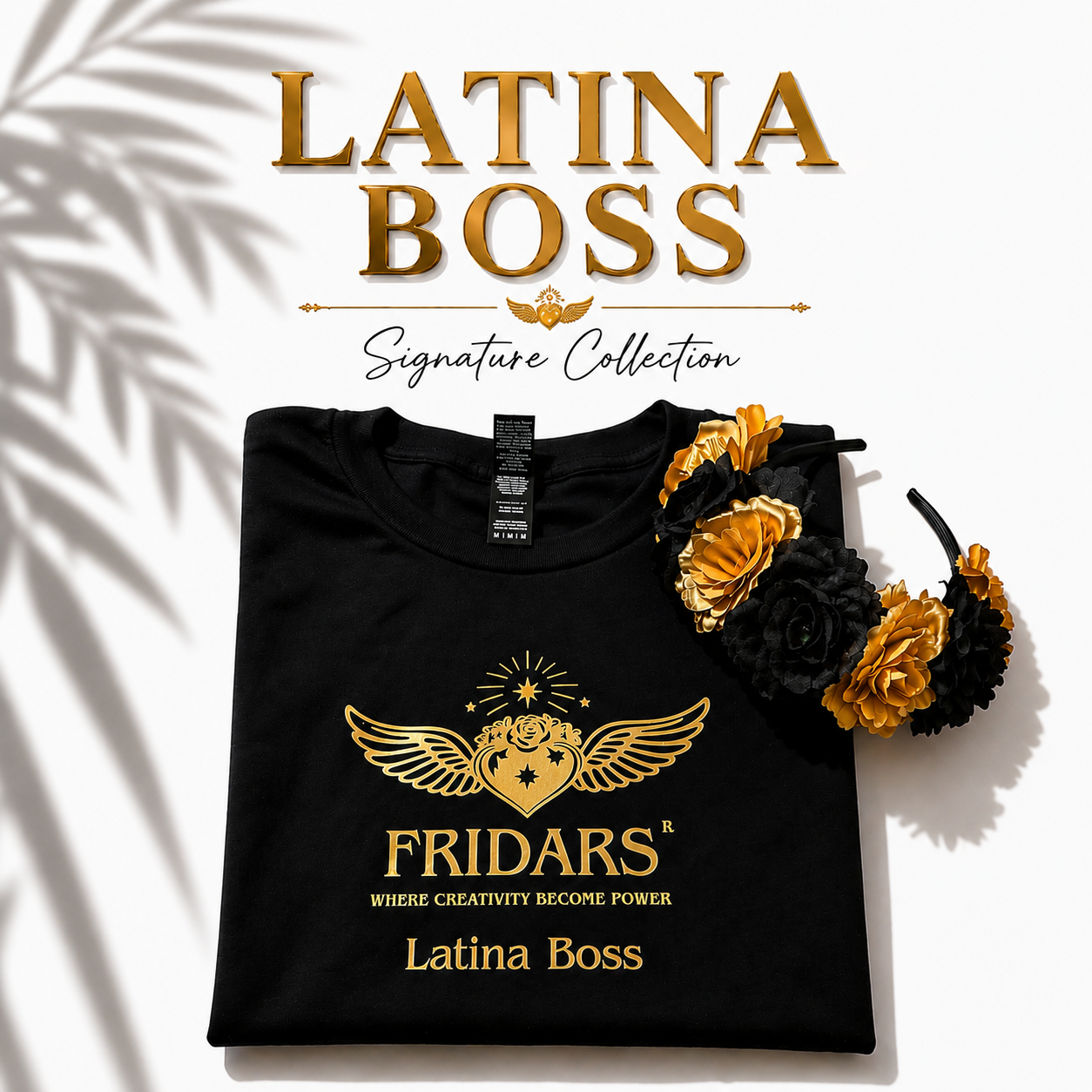 Fridars Signature Shirt & Floral Crown Set