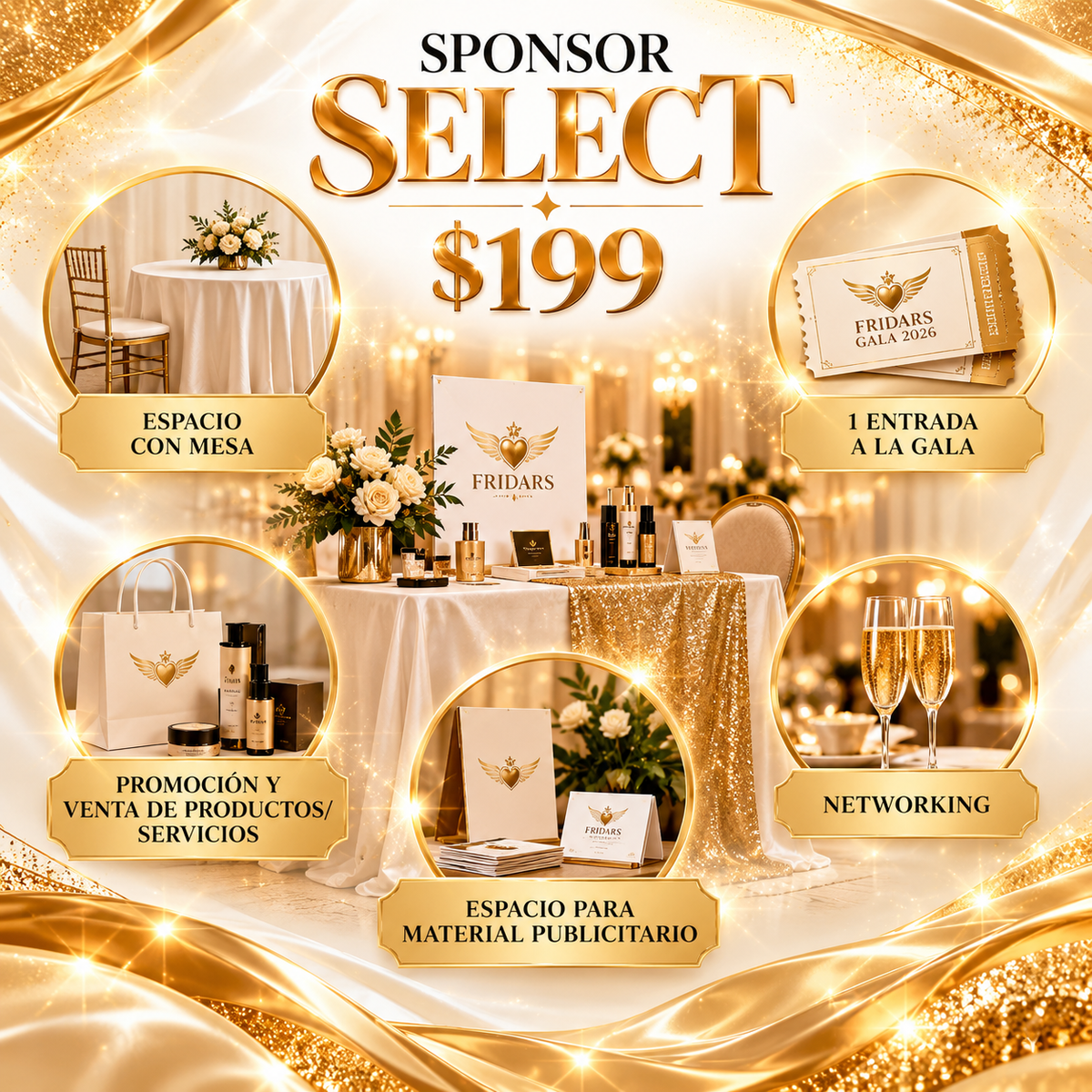 Paquete Sponsor Select | Fridars Gala 2026